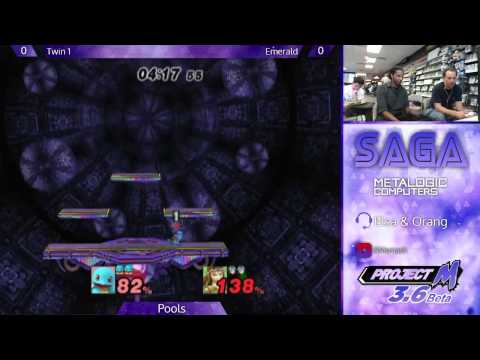 SAGA - Twin 1(Squirtle) vs. Emerald(Zelda) - Pools - Project M
