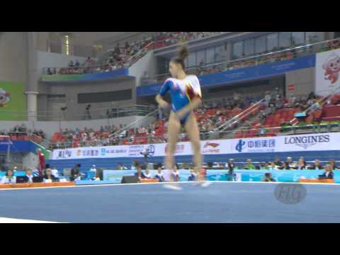 IORDACHE Larisa Andreea (ROU) – 2014 Artistic Worlds, Nanning (CHN) – Qualifications Floor