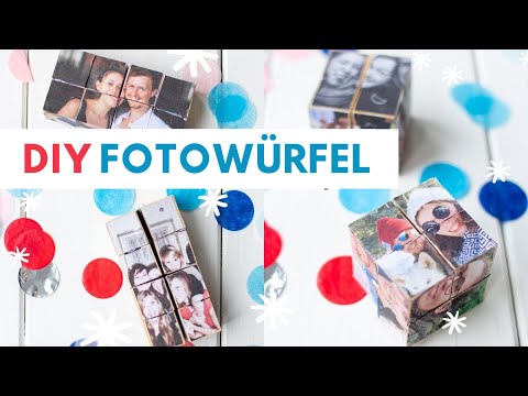 DIY photo cubes as a gift idea | Step-by-step instructions