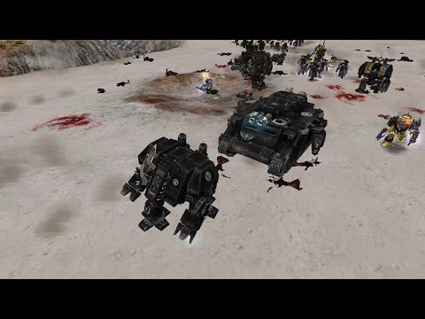 Iron Hands vs Chaos Marines vs Necrons vs Tyranids vs Dark Eldar - Expansion DLC - DOW Soulstorm