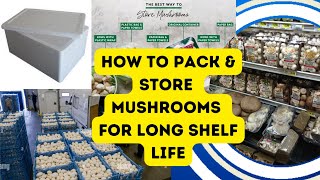 How to ice pack & store mushrooms for long shelf life #mushroomfarming #bmmushroom