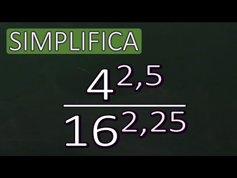 Aritmética. Fracciones con potencias