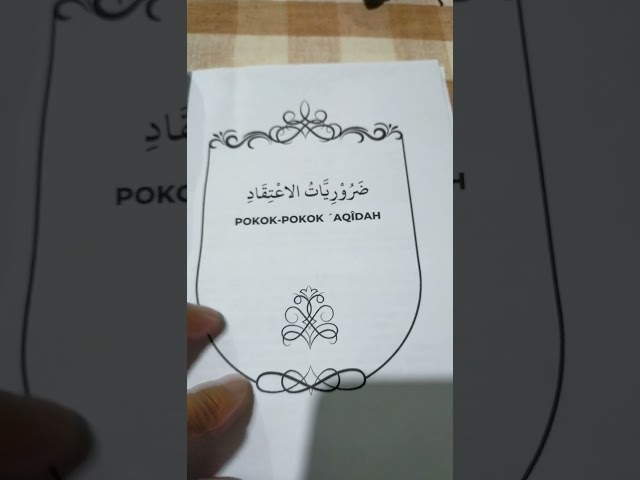 Buku Terjemah Ringkasan Sullamut Taufiq Syaikh Abdullah Al Harari