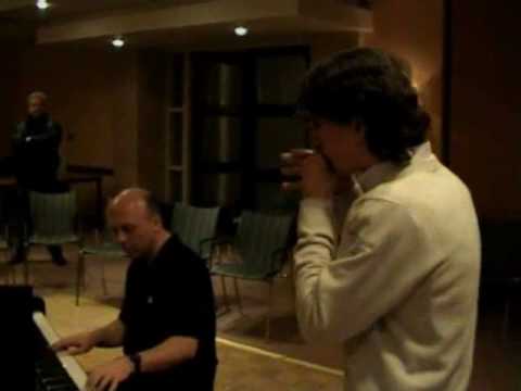 Me (harp) playing with Andrew Elias (piano) 2010 Masterclass Ermelo
