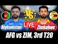 AFG Vs ZIM Score Zimbabwe Vs Afghanistan Score 3rd T20 Commentary Cricket Analysis
