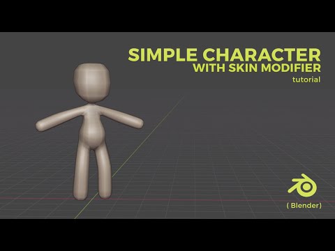 3D Lowpoly Game Character Creation - using Skin Modifier | Blender to Unity (pt1)