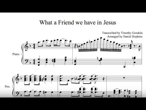Daniel Hopkins| What A Friend We Have In Jesus (Piano Transcription)