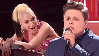 The Voice: Gwen Stefani BREAKS DOWN in Tears Over Carter Rubin&#39;s Rainbow Connection Performance