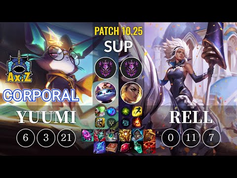 AXIZ Corporal Yuumi vs Rell Sup - KR Patch 10.25