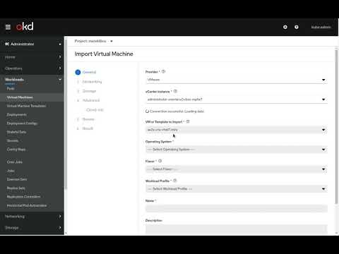 How to import VMware VM to Kubernetes