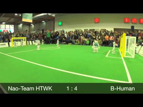 B-Human vs. Nao-Team HTWK, RoboCup German Open 2014, SPL Final, 2nd Half