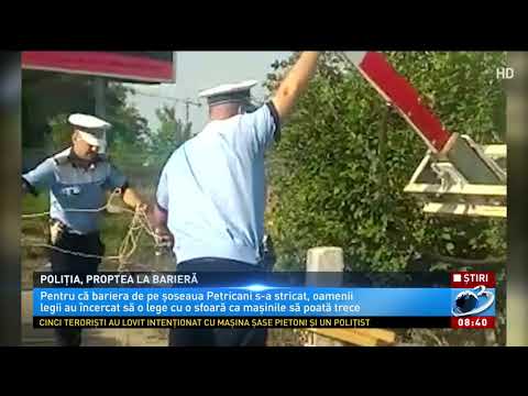 Poliția, proptea la barieră