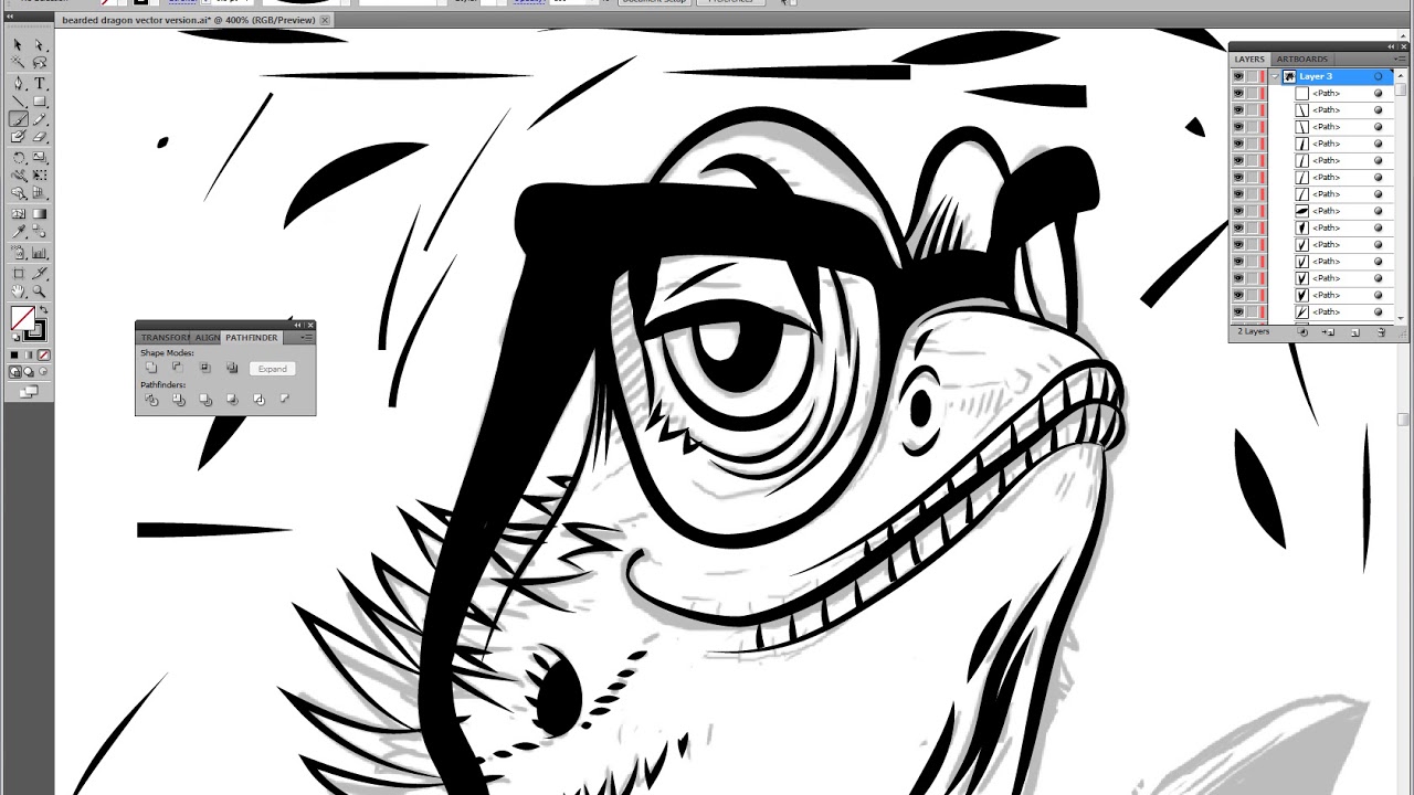 bearded dragon vector