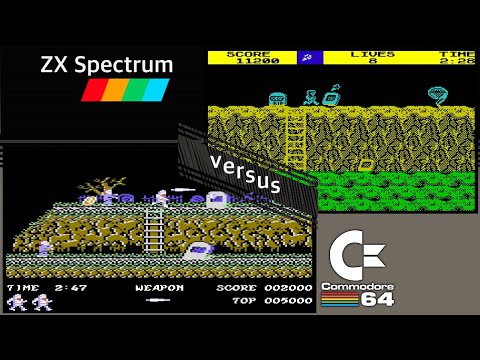C64 vs. ZX Spectrum - 8 games from 1986