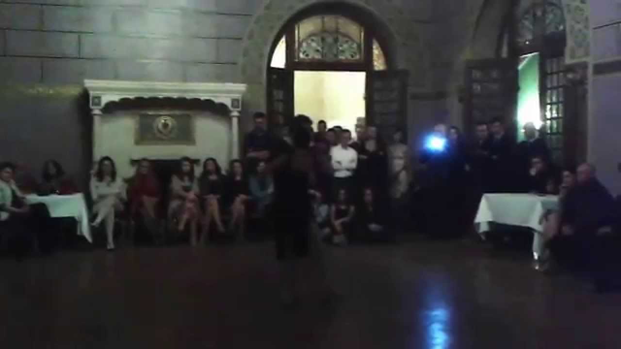 Csongor Kicsi y Laura Iaru - 4/4 at Milonga Palatul Cantacuzino, Romania