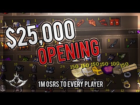 FREE OSRS GP FOR NEW PLAYERS!! + HUGE $25,000 MBOX OPENING + Giveaway | Etherum RSPS