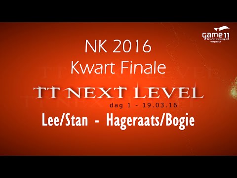 NK 2016 1e Ronde: Lee/Stan - Bogie/Hageraats