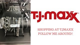 FOLLOW ME AROUND TJ.MAXX BEAUTIFUL JEWELRY! GREAT DEALS!