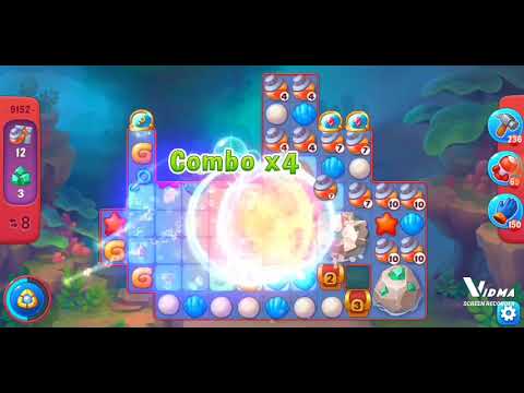 Fishdom. 9152 hard level no boosters and diamonds. 11 moves