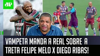 ‘A real é que o Felipe Melo é…’: Olha o que Vampeta falou da provocação a Diego Ribas no Fla-Flu