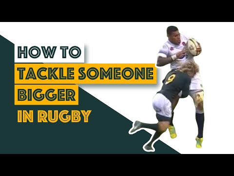 How To TACKLE SOMEONE BIGGER in Rugby