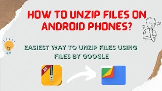 How to unzip files on Android phones? #zip #zipfiles #filesbygoogle #files