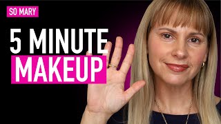 💄 My 5-Minute Makeup Routine for Mature Skin | Quick & Glowy Everyday Look