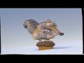 Ice Age Scrat Sitting On A Nut 2002 VHS Capture With Flipped
