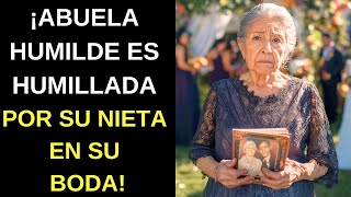 UNA ABUELA FUE HUMILLADA POR SU NIETA EN SU BODA… ¡PERO UN SECRETO CAMBIÓ TODO PARA SIEMPRE!