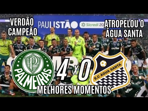 ASSISTA AQUI: palmeiras x agua santa_verdão é bicampeão