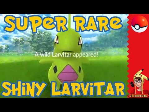SUPER RARE SHINY LARVITAR CATCH - Pokemon Go