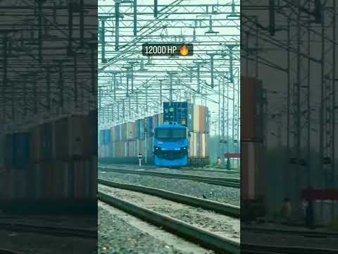 India's Most Powerful Locomotive With Double Stack Container 🔥 Train