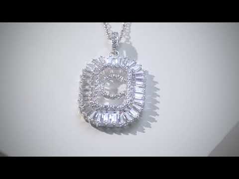 Radiance by Absolute Simulated Diamond Initial Pendant w...