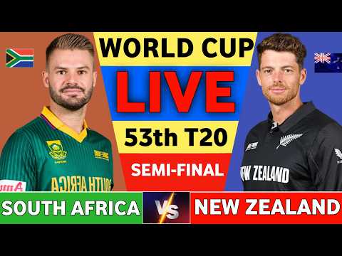 🔴New zealand South africa match live semi final match T20 world cup | NZ vs SA today live match