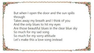 Chris Rice - So Much for My Sad Song Lyrics