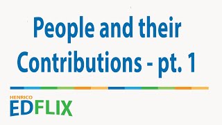 HCPS On-Line: People and their Contributions - 1