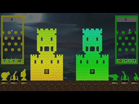 Castle Destruction Marble Race in ALgodoo ☆ The War Day #178-180