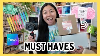 EVERYTHING I Use to Run My Small Business (Apps/Websites, Equipment & Supplies) Crochet Edition ✨