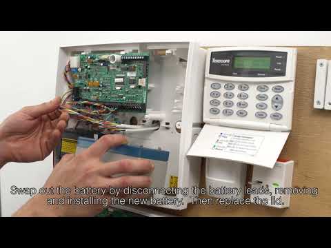 How to change burglar alarm battery & fix alarm power failure fault