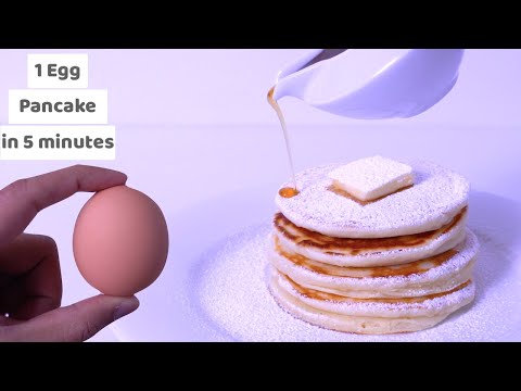 1 Egg Pancake Recipe| How To Make The Best Fluffy Pancake Under 5 minutes