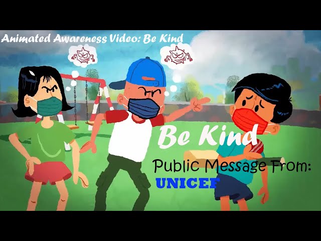 Animated Corona Virus Public Awareness | UNICEF | Be Kind
