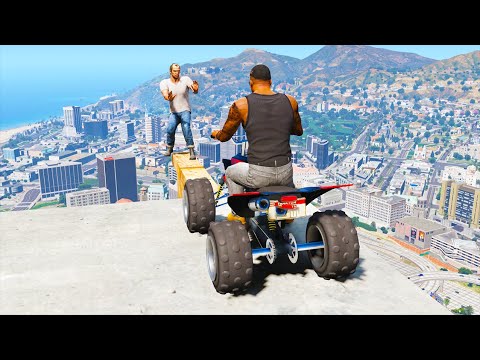 GTA 5: Jumping off Highest Buildings - Funny Moments #5