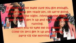 Up &amp; Running - jessica jarrell - Lyrics On Screen
