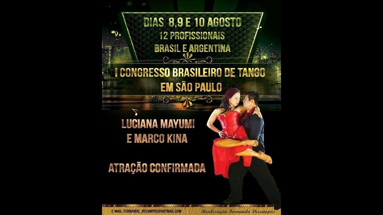 MARCO KINA E LUCIANA MAYUMI 1º CONGRESSO BRASILEIRO DE TANGO