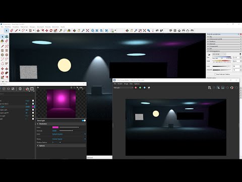 Videocorso VRAY Sketchup - 08 - Luci Artificiali, Intensità, Colore, Ombre, Tipi di Luce e Parametri