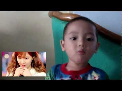 kid enjoying Girls' Generation new song I GOT A BOY