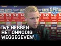 Van de Beek baalt van gelijkspel: 'We hebben het onnodig weggegeven' | VERONICA INSIDE