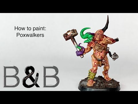 How to Paint Death Guard Poxwalkers