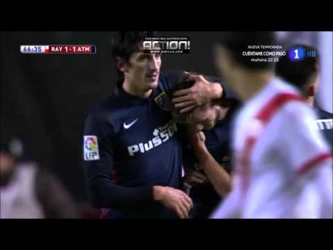 Rayo Vallecano vs Atletico Madrid Copa del Rey 6-1-16 Saul Ñiguez 1-1 min 66