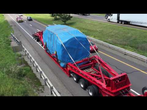 Peterbilit 379 pulling oversize load